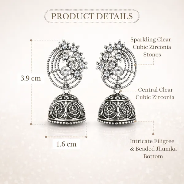 Silver_Elegant_Design_Alloy_Earrings_Set_Of_6_For_Women