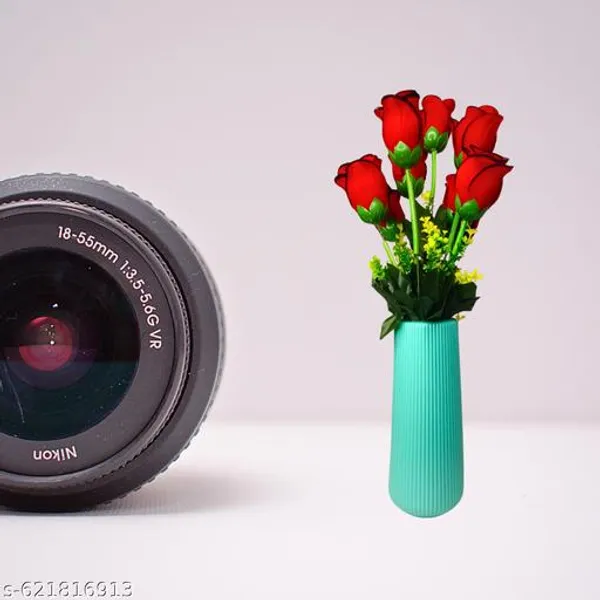 Green_Premium_Decorative_Plastic_Flower_Vase