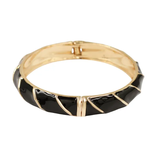Black_And_Gold_Midnight_Curve_Luxe_Bangle_For_Women