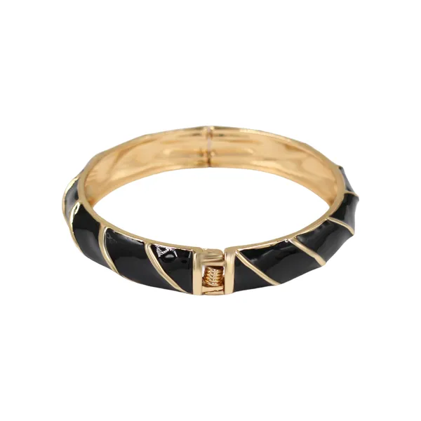 Black_And_Gold_Midnight_Curve_Luxe_Bangle_For_Women