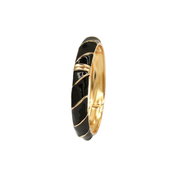 Black_And_Gold_Midnight_Curve_Luxe_Bangle_For_Women