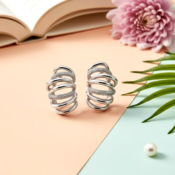 Silver_Aurelia_Textured_Loop_Elegance_Set_For_Women