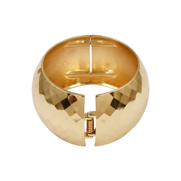 Gold_Radiant_Facet_Statement_Bangle_For_Women