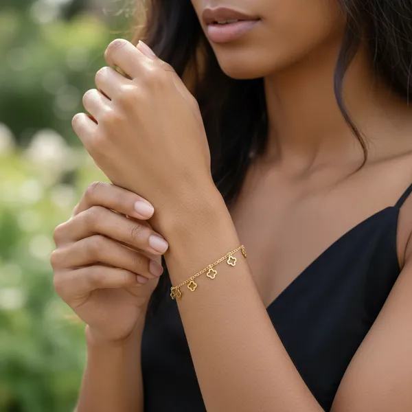 Gold_Celeste_Clover_Gold_Tone_Bracelet_For_Women