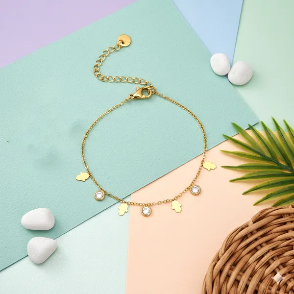 Gold_Elara_Hamsa_Charm_Gold_Tone_Adjustable_Bracelet_For_Women