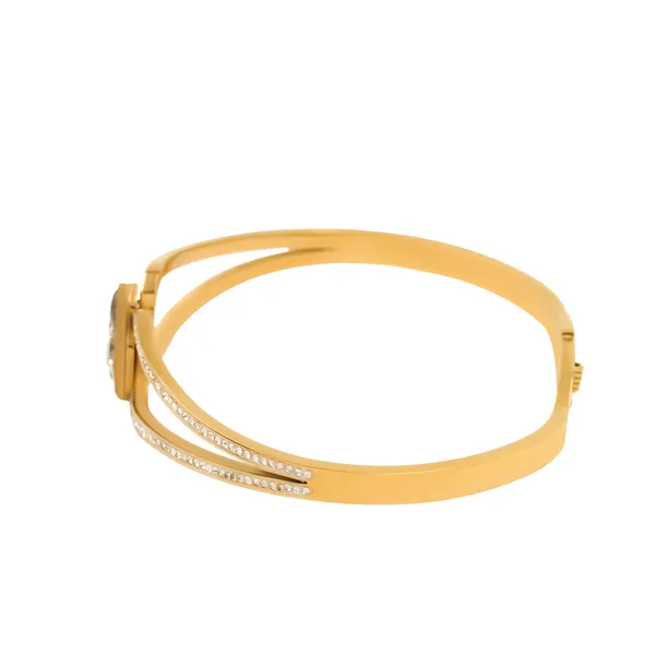 Gold_Royal_Clover_Radiance_Luxe_Bangle_For_Women