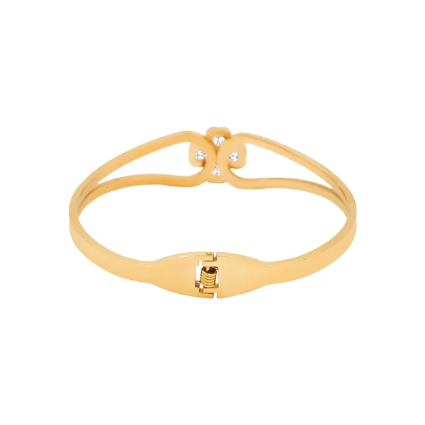 Gold_Royal_Clover_Radiance_Luxe_Bangle_For_Women