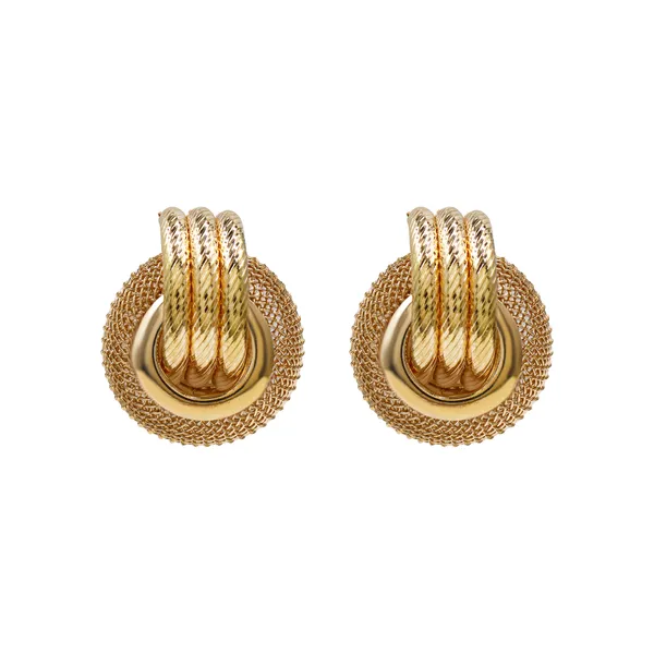 Gold_Royal_Texture_Statement_Studs_For_Women