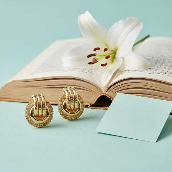 Gold_Royal_Texture_Statement_Studs_For_Women