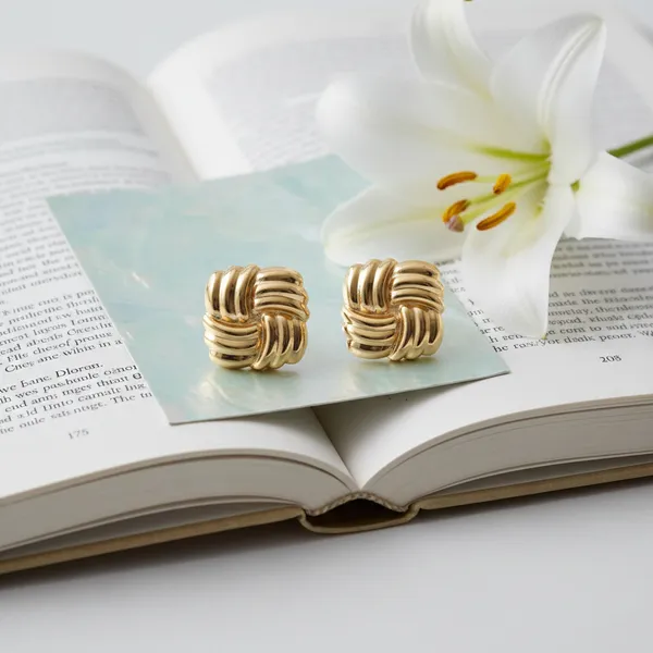 Gold_Signature_Square_Statement_Studs_For_Women
