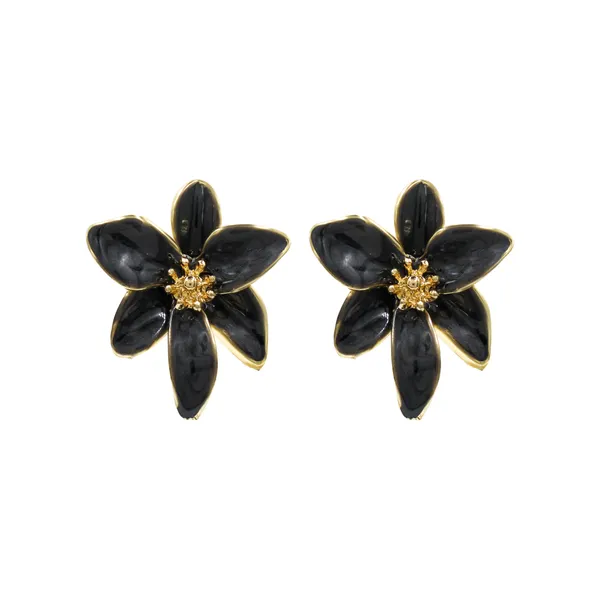 Black_And_Gold_Midnight_Petal_Statement_Earrings_For_Women