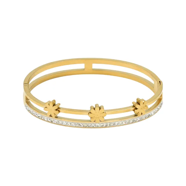 Gold_Floral_Radiance_Luxe_Bangle_For_Women