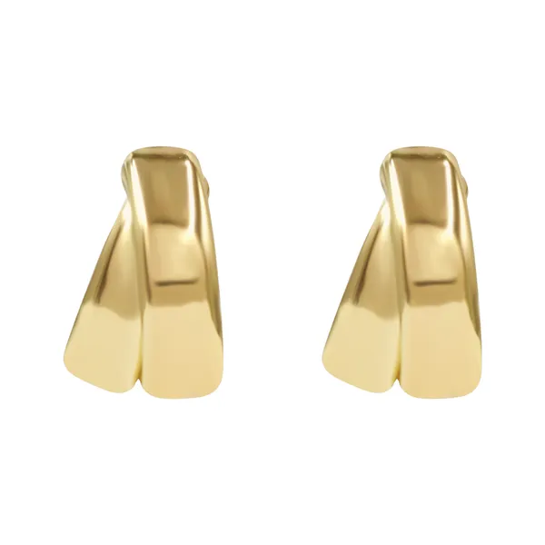 Gold_Classic_Golden_Tone_Flare_Earrings_For_Women