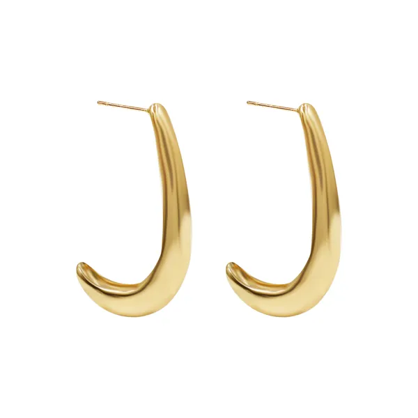 Gold_Royal_Gold_Tone_Elongated_Hoop_Earrings_For_Women