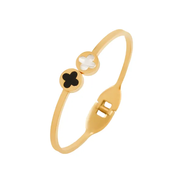 Gold_Dual_Clover_Gold_Tone_Open_Bangle_For_Women