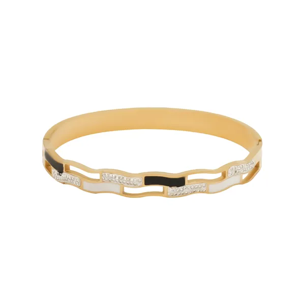 Gold_Monochrome_Elegance_Signature_Bangle_For_Women