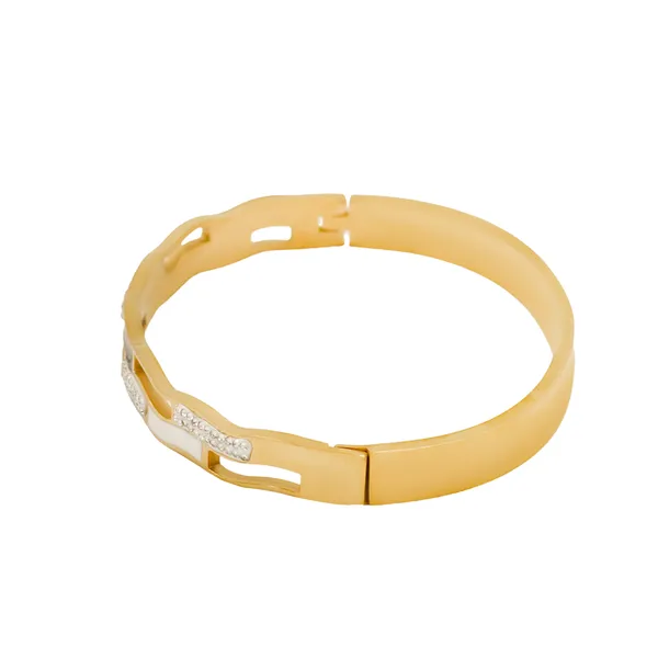 Gold_Monochrome_Elegance_Signature_Bangle_For_Women