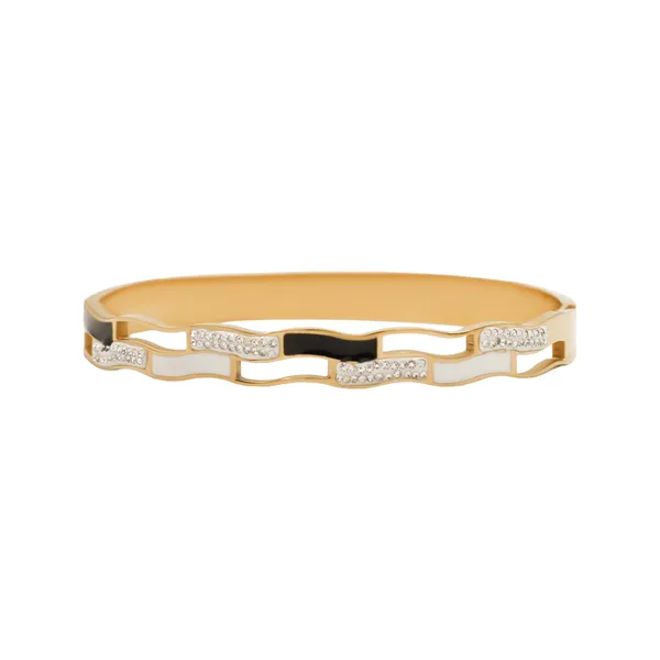 Gold_Monochrome_Elegance_Signature_Bangle_For_Women