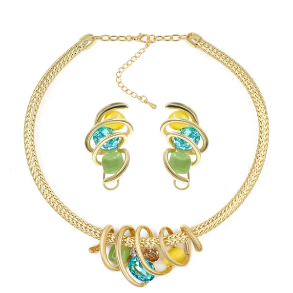 Gold_Verona_Luxe_Necklace_Set_For_Women