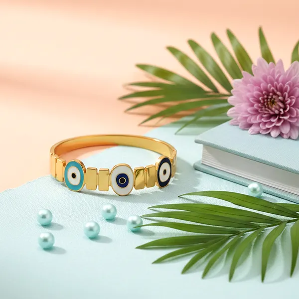 Gold_Prestige_Enamel_Signature_Bangle_For_Women