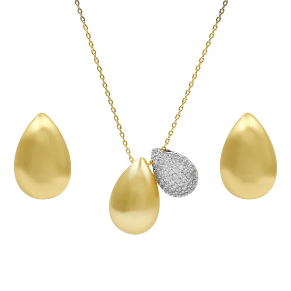 Gold_And_Silver_Brass_And_Mixed_Alloy_Necklace_For_Women