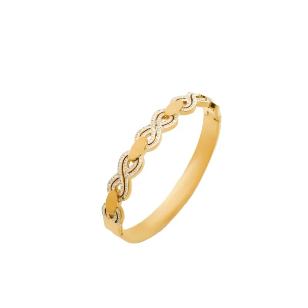 Gold_Royal_Loop_Designer_Bangle_For_Women