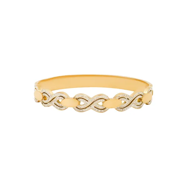 Gold_Royal_Loop_Designer_Bangle_For_Women