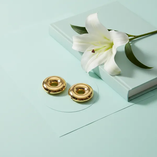 Gold_Aurora_Halo_Gold_Tone_Stud_Earrings_For_Women