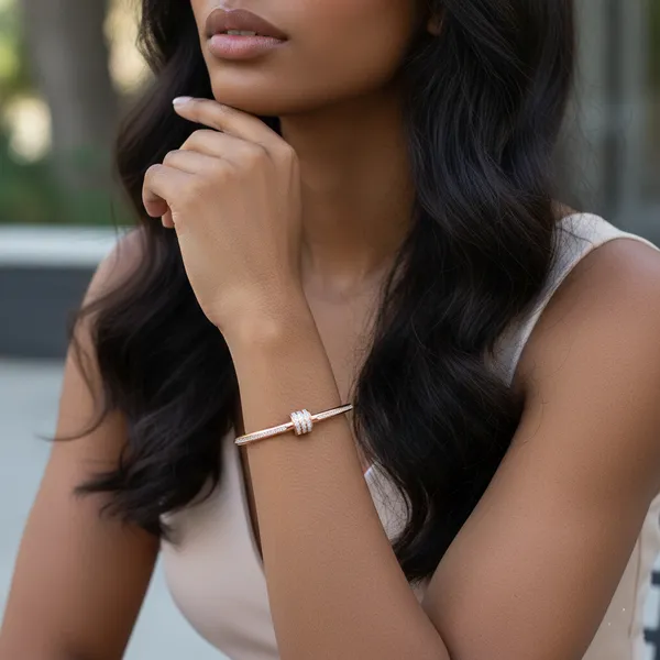 Rose_Gold_Classic_Slim_Cz_Statement_Bangle_For_Women