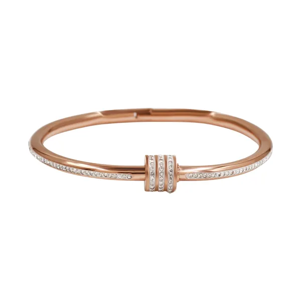 Rose_Gold_Classic_Slim_Cz_Statement_Bangle_For_Women