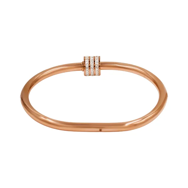Rose_Gold_Classic_Slim_Cz_Statement_Bangle_For_Women