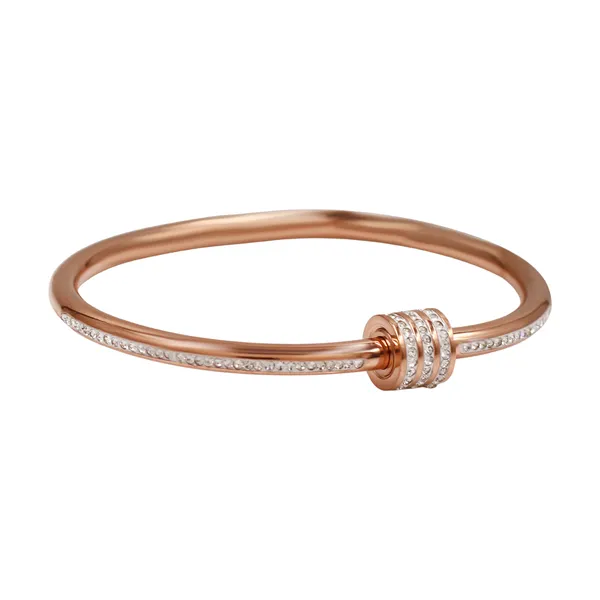 Rose_Gold_Classic_Slim_Cz_Statement_Bangle_For_Women