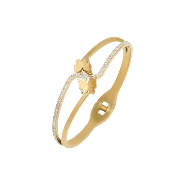 Gold_Aurora_Flutter_Signature_Bangle_For_Women