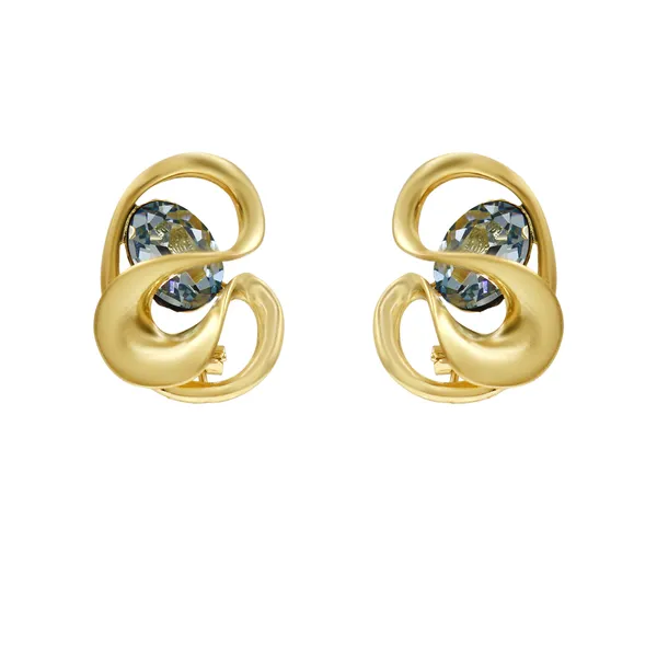 Gold_Classic_Golden_Tone_Crystal_Curve_Earrings_For_Women