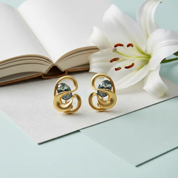 Gold_Classic_Golden_Tone_Crystal_Curve_Earrings_For_Women