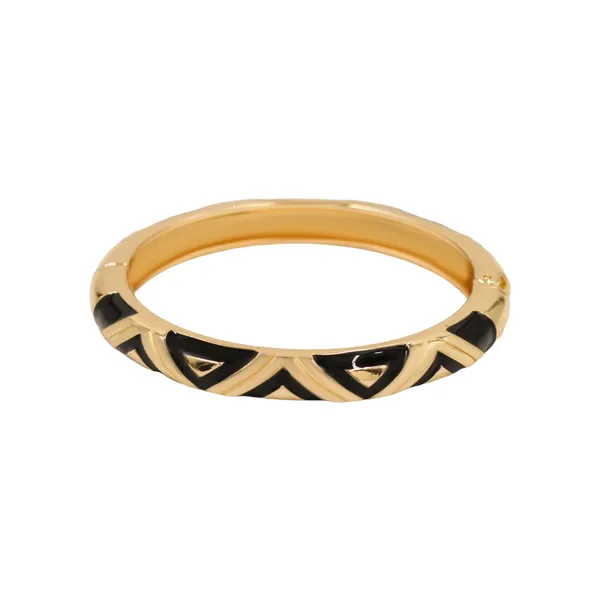 Black_And_Gold_Eclipse_Black_And_Gold_Tone_Bangle_For_Women