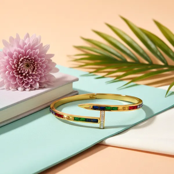 Gold_Royal_Spectrum_Signature_Bracelet_For_Women