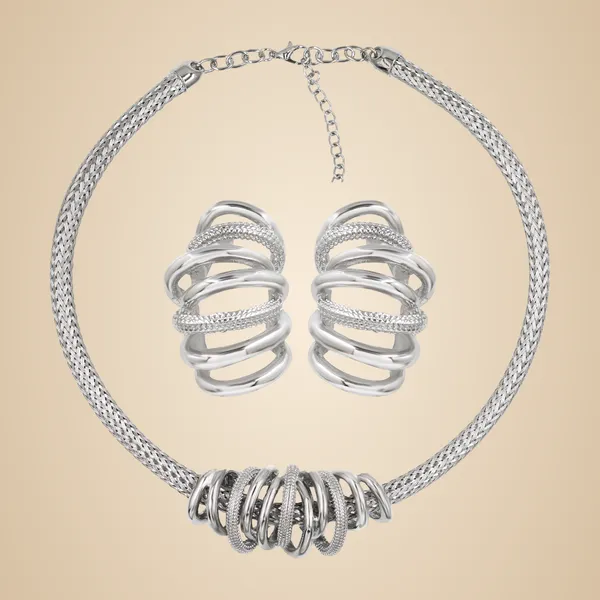 Silver_Aurelia_Textured_Loop_Elegance_Set_For_Women