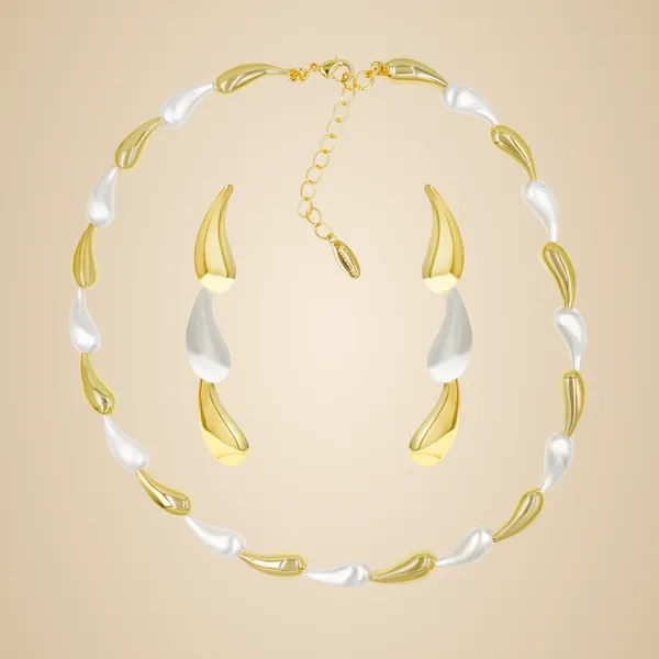 White_And_Gold_Elara_Dual_Tone_Elegance_Set_For_Women
