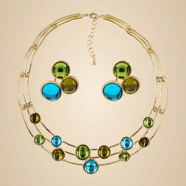 Gold_Ocean_Bloom_Designer_Necklace_Set_For_Women