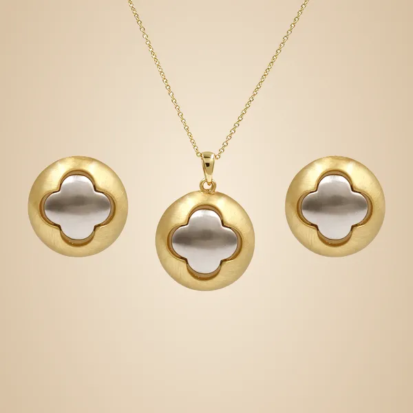 Gold_And_Silver_Brass_And_Mixed_Alloy_Necklace_For_Women