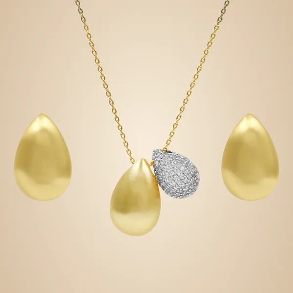 Gold_And_Silver_Brass_And_Mixed_Alloy_Necklace_For_Women
