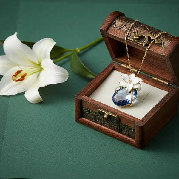 White_And_Gold_Brass_And_Mixed_Alloy_Necklace_For_Women