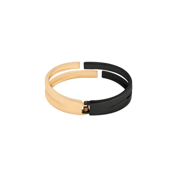 Black_And_Gold_Obsidian_Curve_Luxe_Bangle_For_Women