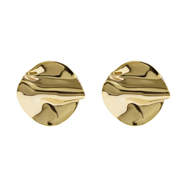 Gold_Signature_Wave_Disc_Studs_For_Women