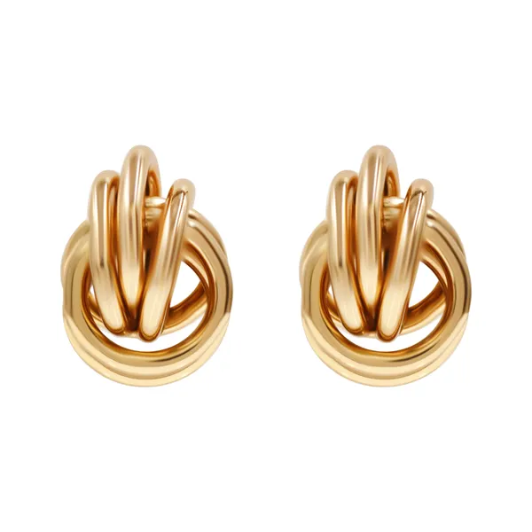 Gold_Classic_Triple_Loop_Elegance_Earrings_For_Women