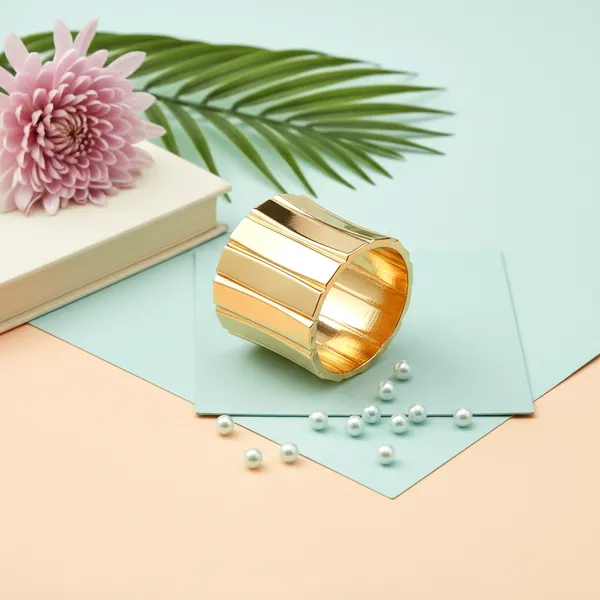 Gold_Regal_Wave_Luxe_Cuff_For_Women
