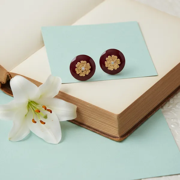 Ruby_And_Gold_Luxe_Ruby_Radiance_Round_Studs_For_Women