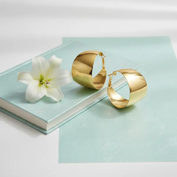 Gold_Signature_Gold_Tone_Luxe_Hoops_For_Women