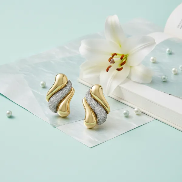 Gold_And_Silver_Signature_Sculpt_Cz_Earrings_For_Women